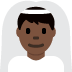 👰🏿‍♂️ man with veil: dark skin tone display on Twitter